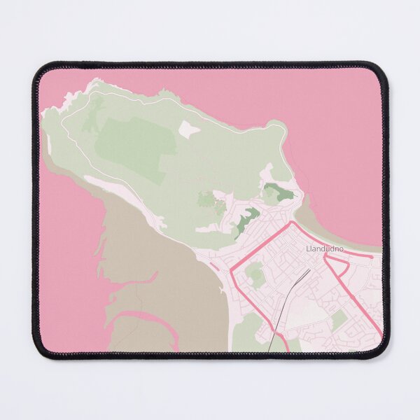 Item preview, Llandudno Map Poster - Blush Polaroid designed and sold by Patterned by Pixels.