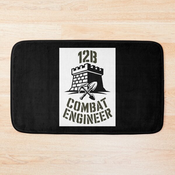 Item preview, 12B Combat Engineer — Castle Tower Emblem with Shovel and Pickaxe U.S. Army MOS Graphic designed and sold by GFamilyC.