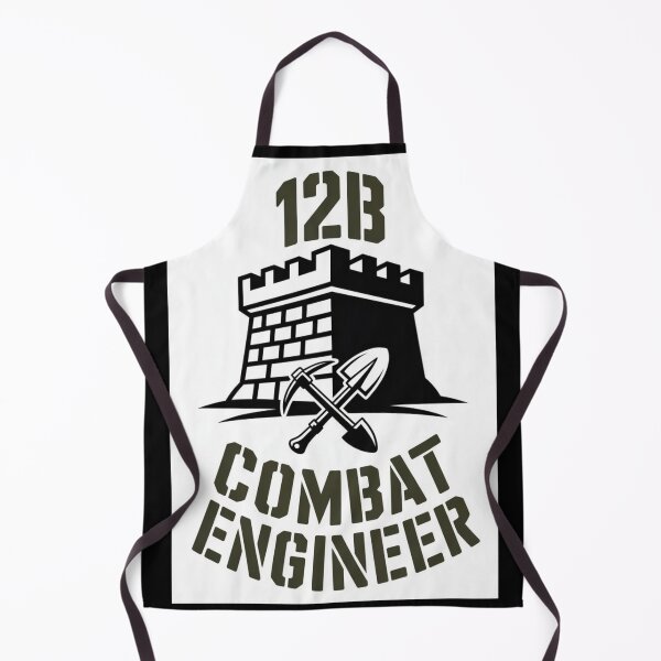 Item preview, 12B Combat Engineer — Castle Tower Emblem with Shovel and Pickaxe U.S. Army MOS Graphic designed and sold by GFamilyC.