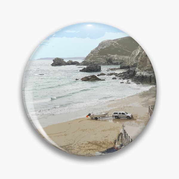 Item preview, St Agnes Cornwall.Cornish gift Kernow Travel location poster The Lizard designed and sold by BarbaraGlebska.