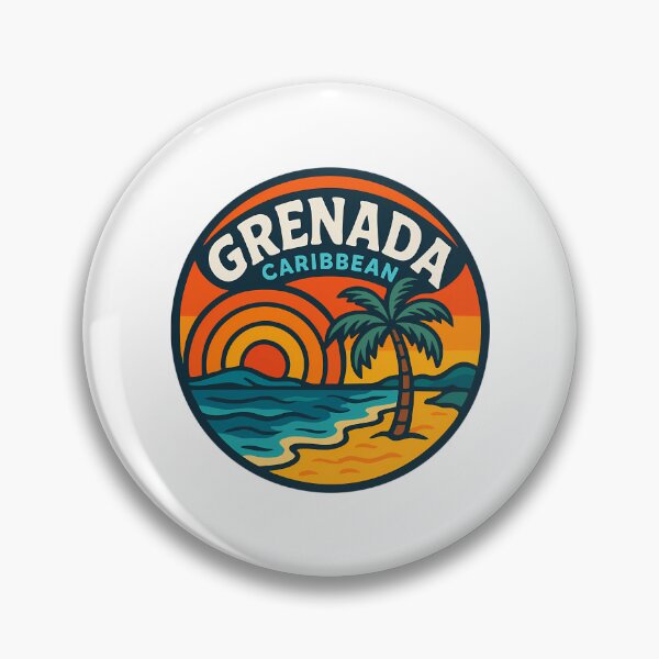 Item preview, Grenada Caribbean Trippy Retro Travel designed and sold by matthe-lopez.