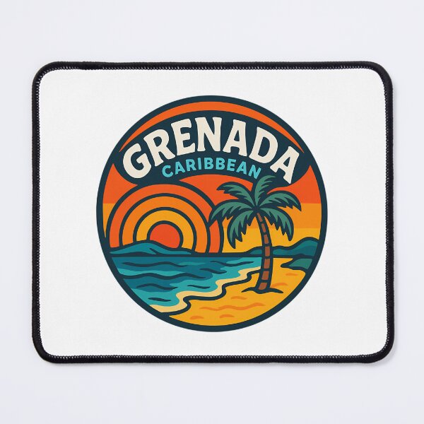 Item preview, Grenada Caribbean Trippy Retro Travel designed and sold by matthe-lopez.