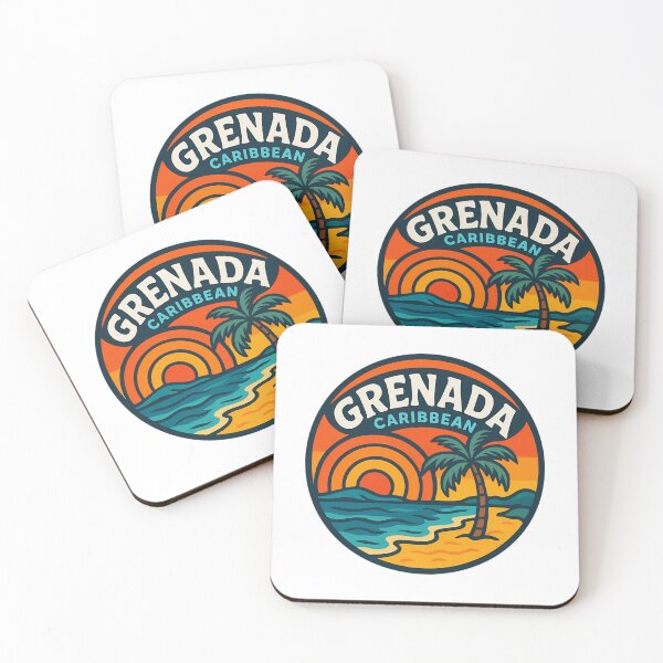 Item preview, Grenada Caribbean Trippy Retro Travel designed and sold by matthe-lopez.