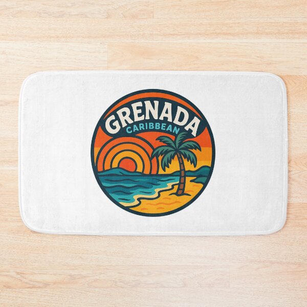 Item preview, Grenada Caribbean Trippy Retro Travel designed and sold by matthe-lopez.