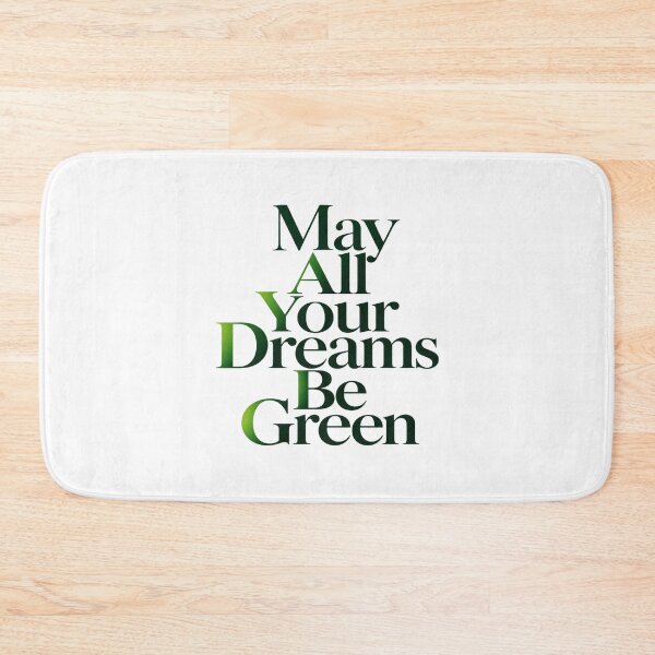 Item preview, May All Your Dreams Be Green - Soft Green Gradient Quote Lettering designed and sold by ModdiesColors.