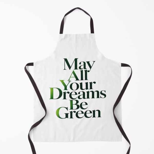 Item preview, May All Your Dreams Be Green - Soft Green Gradient Quote Lettering designed and sold by ModdiesColors.
