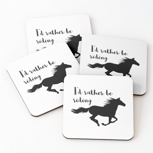 Item preview, I'D Rather Be Riding Horses designed and sold by lyric-olivares.