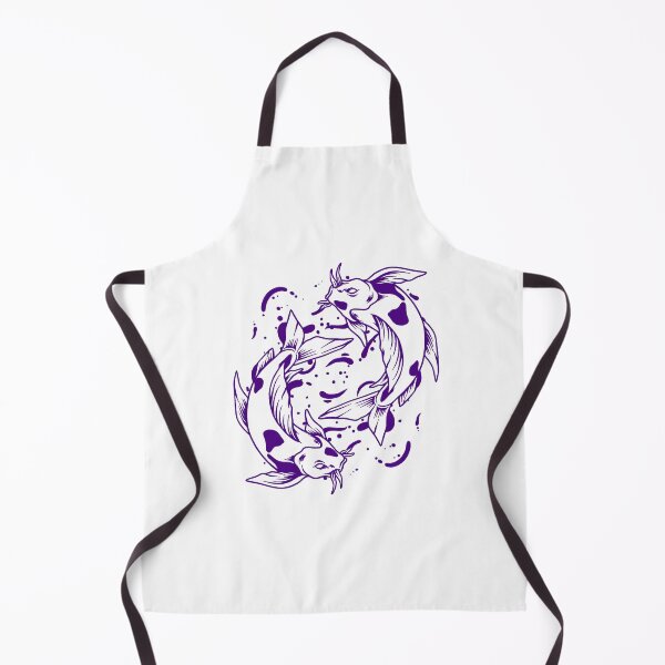 Item preview, Dark Purple Japanese Koi Yin Yang Design designed and sold by pattern-archive.