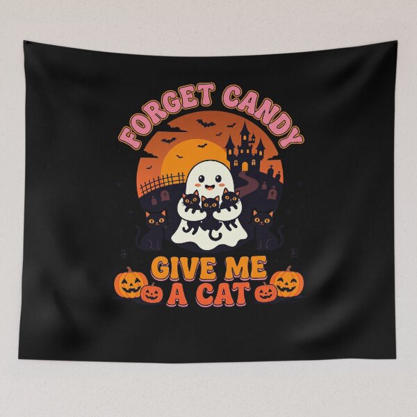 Item preview, Forget Candy Give Me A Cat Halloween Cat Lover Feline  designed and sold by w66aboo.