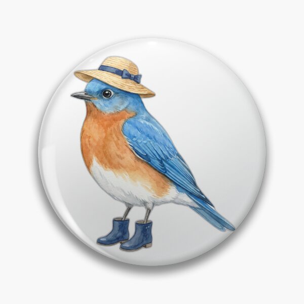 Item preview, Bluebird Straw Hat designed and sold by Tiffany Roy.