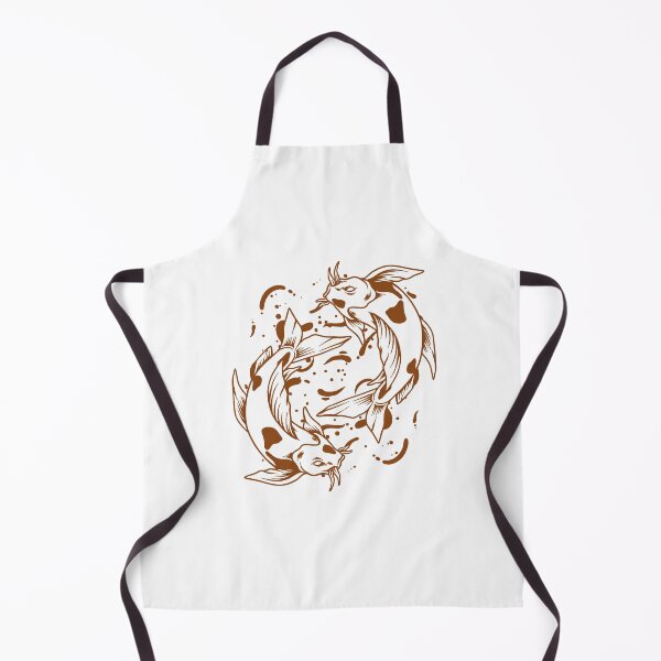Item preview, Brown Japanese Koi Yin Yang Design designed and sold by pattern-archive.