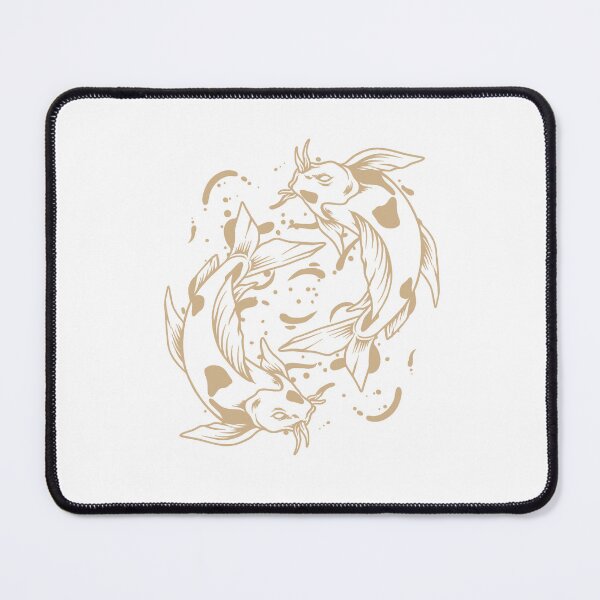 Item preview, Tan Japanese Koi Yin Yang Design designed and sold by pattern-archive.