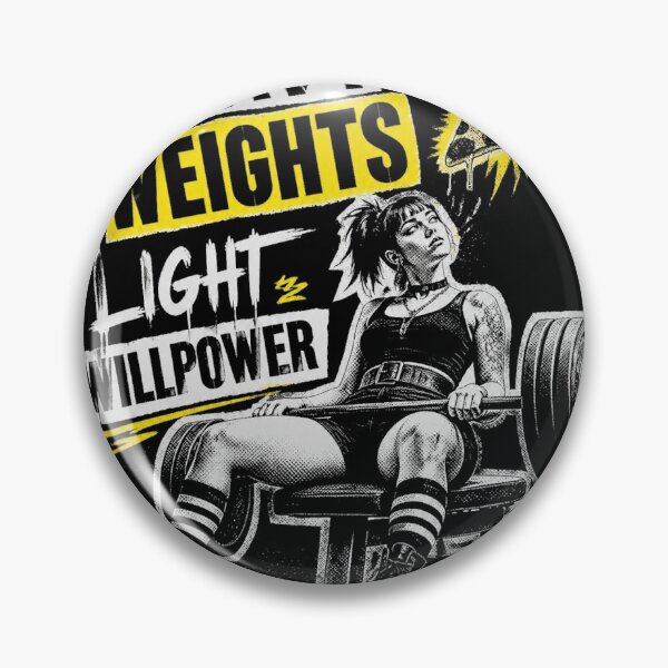 Item preview, Heavy Weights Light Willpower Funny Lifting designed and sold by macadolie.