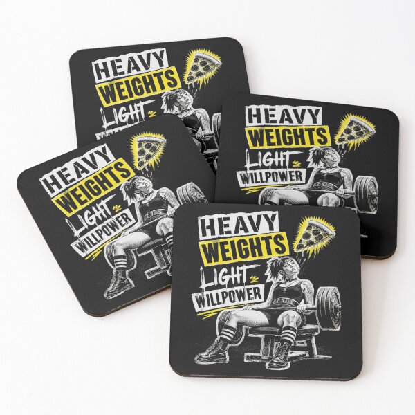 Item preview, Heavy Weights Light Willpower Funny Lifting designed and sold by macadolie.