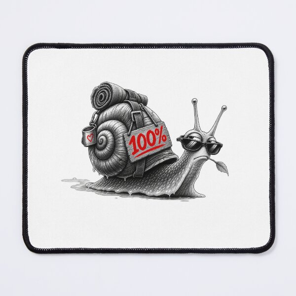 Item preview, 100% – Cool snail with sunglasses | Funny German humor designed and sold by UnglaublichGut.