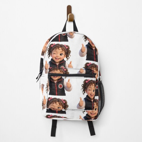Item preview, Cute Winking Girl – Good Vibes & Thumbs Up designed and sold by GoldenSparkleShop.