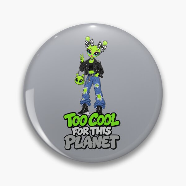 Item preview, Too Cool for This Planet – Alien Rocker Girl designed and sold by Aimetoi.
