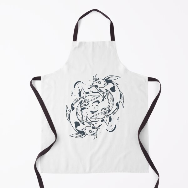Item preview, Charcoal Japanese Koi Yin Yang Design designed and sold by pattern-archive.