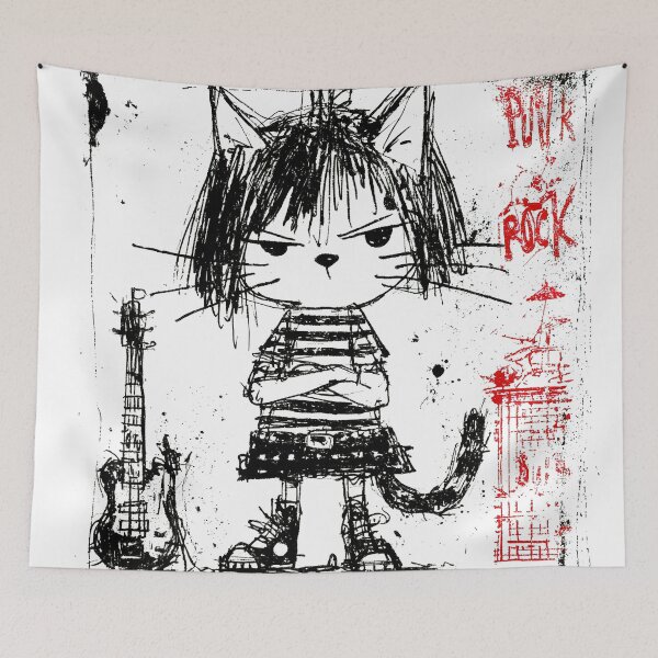 Item preview, Punk Cat Rockstar designed and sold by Venon28.