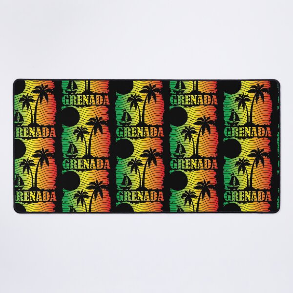 Item preview, Grenada Island Scene - Ites Gold And Green designed and sold by matthe-lopez.