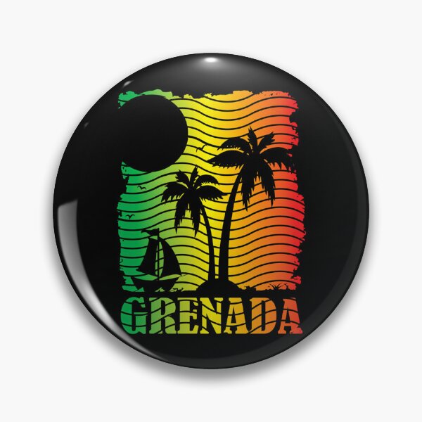Item preview, Grenada Island Scene - Ites Gold And Green designed and sold by matthe-lopez.