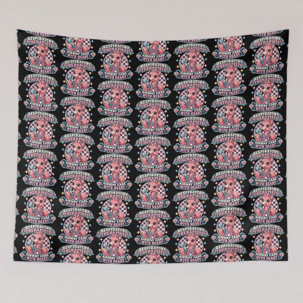 Item preview, Cute Flamingo Respiratory Therapists Checkered Airway Care with Heart, Medical RT Gift designed and sold by ClinicalHubs.