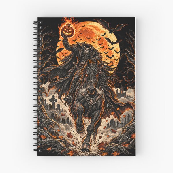 Artikelvorschau, Kopfloser Reiter, Kürbisreiter, gruseliges Halloween-Gothic-Design entworfen und verkauft von will freed18.