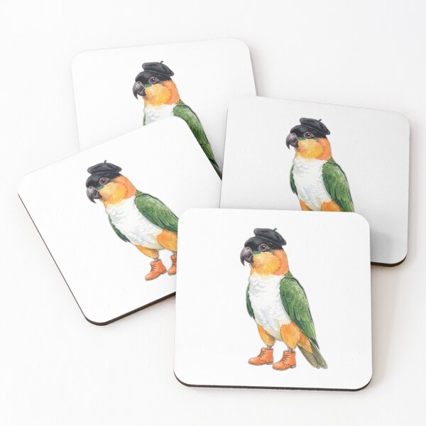Item preview, Caique Parrot Beret designed and sold by Roy & Tiffany.