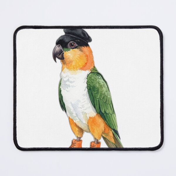 Item preview, Caique Parrot Beret designed and sold by Tiffany Roy.