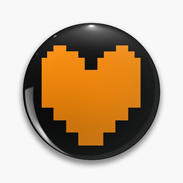 Item preview, Undertale Deltarune Orange Heart designed and sold by ChaoticArtandDesign.