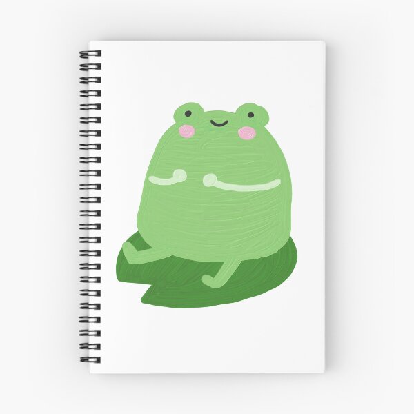 Item preview, Cute Round Frog on Lily Pad – Kawaii Green Frog designed and sold by snowberry studio.