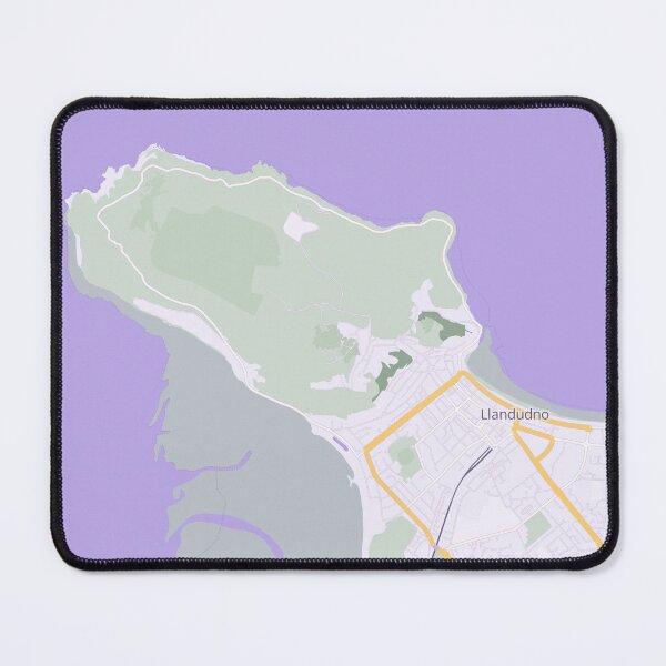 Item preview, Llandudno Map Poster - Lavender designed and sold by Patterned by Pixels.