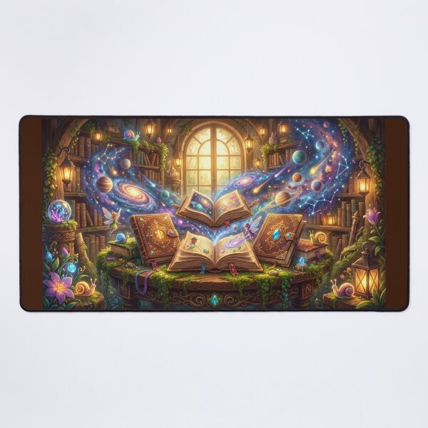 Item preview, Cosmic Library | Magical Books and Celestial Galaxy Art designed and sold by SebastianSpace.