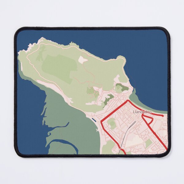 Item preview, Llandudno Map Poster - Ruby Diner designed and sold by Patterned by Pixels.