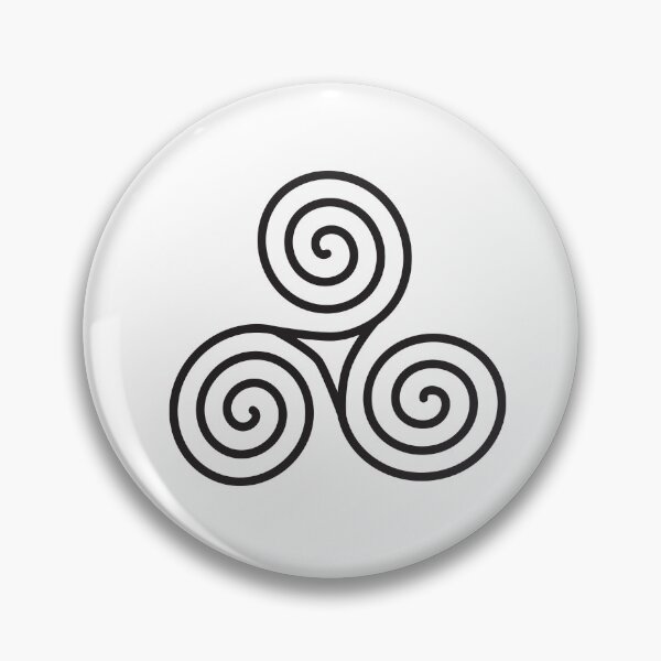 Item preview, Simple black Celtic triskelion motif by Beliris Créations designed and sold by BelirisCréations.