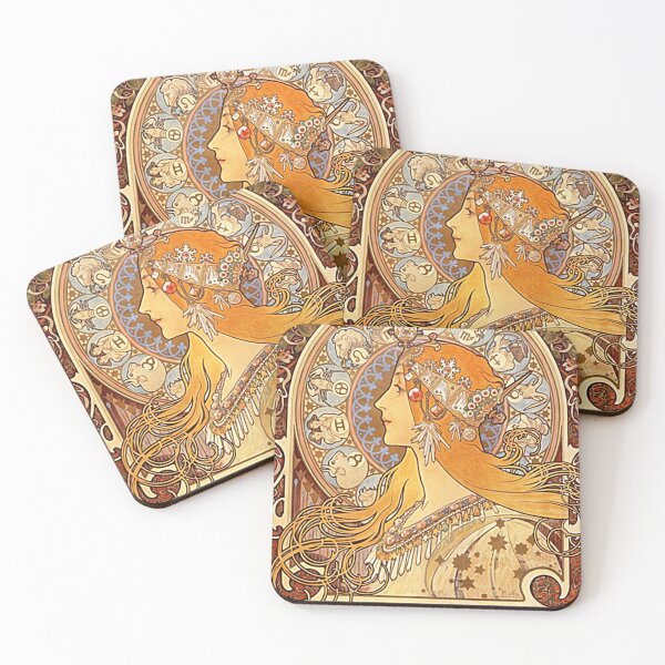 Item preview, Alfons Mucha – Zodiac | Art Nouveau Vintage Poster | French Decorative Art designed and sold by Shoupay.