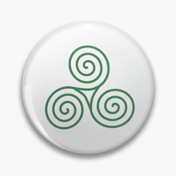 Item preview, Simple green Celtic triskelion motif by Beliris Créations designed and sold by BelirisCréations.