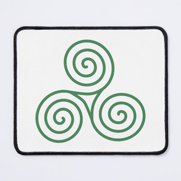 Item preview, Simple green Celtic triskelion motif by Beliris Créations designed and sold by BelirisCréations.