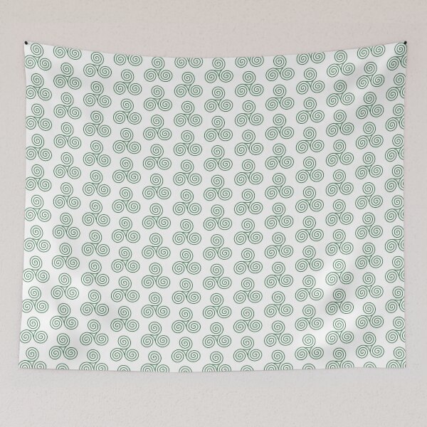 Item preview, Simple green Celtic triskelion motif by Beliris Créations designed and sold by BelirisCréations.