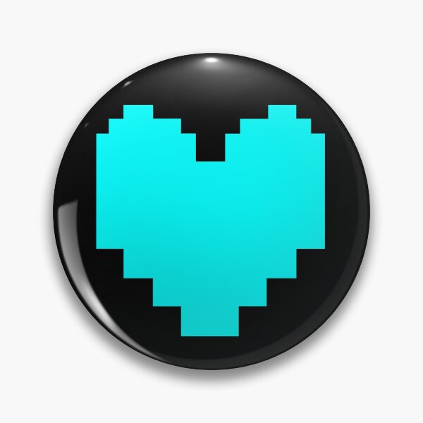 Artikelvorschau, Undertale Deltarune Aqua Heart entworfen und verkauft von ChaoticArtandDesign.
