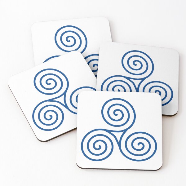 Item preview, Simple blue Celtic triskelion pattern by Beliris Creations designed and sold by BelirisCréations.