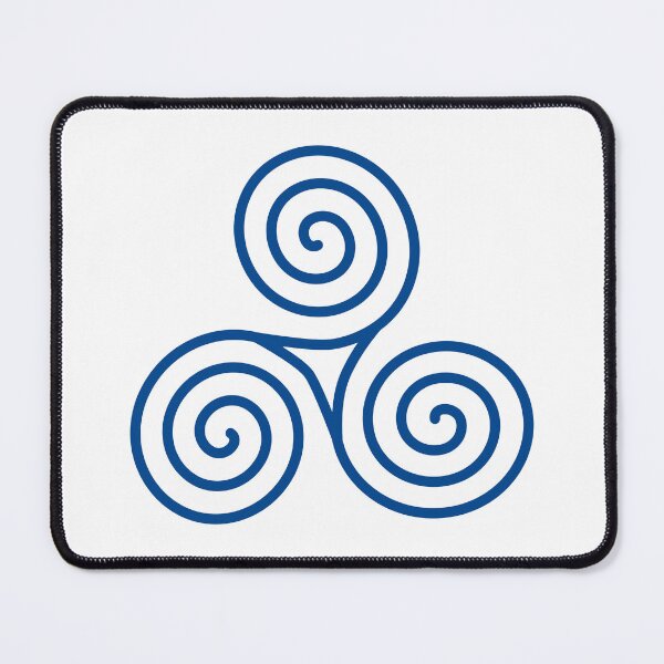 Item preview, Simple blue Celtic triskelion pattern by Beliris Creations designed and sold by BelirisCréations.