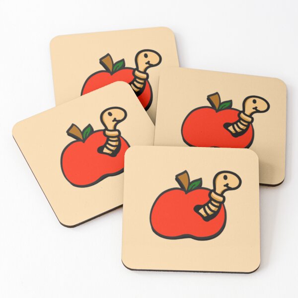 Item preview, Back to School Worm Apple designed and sold by HuiCreations.