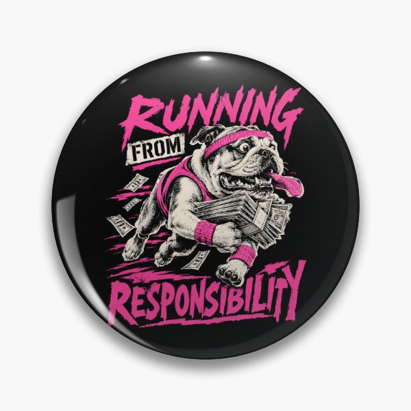 Item preview, Running From Responsibility Funny Dog Cardio designed and sold by macadolie.