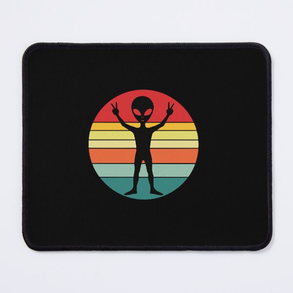 Item preview, Alien Peace Sign Sunset Vintage Extraterrestrial UFO designed and sold by PopStars1993.
