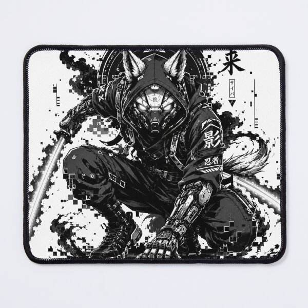 Item preview, Cyberpunk Wolf Shinobi Techwear Ninja designed and sold by CozyPixel-J.