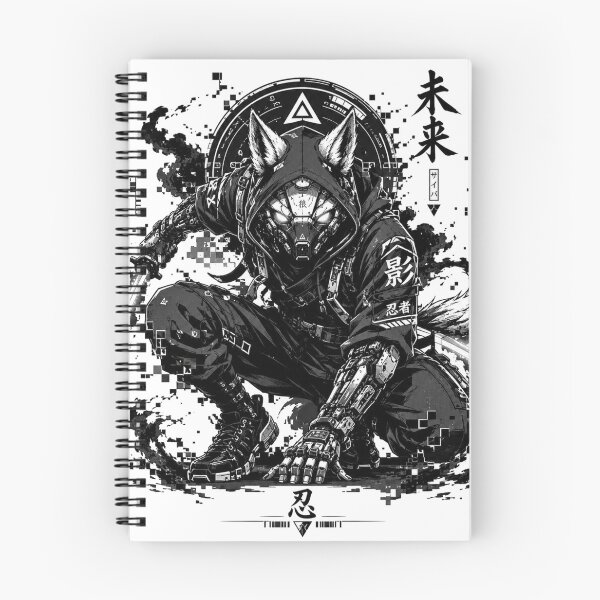 Item preview, Cyberpunk Wolf Shinobi Techwear Ninja designed and sold by CozyPixel-J.