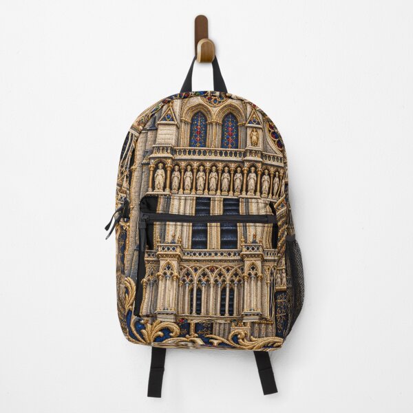 Item preview, Notre Dame de Paris Embroidered Gothic Cathedral Architecture designed and sold by Emoji Emblems.