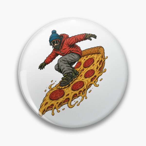Item preview, Pizza Snowboarder – Funny Pizza Lover Winter Adventure designed and sold by SOUFIANE1991.