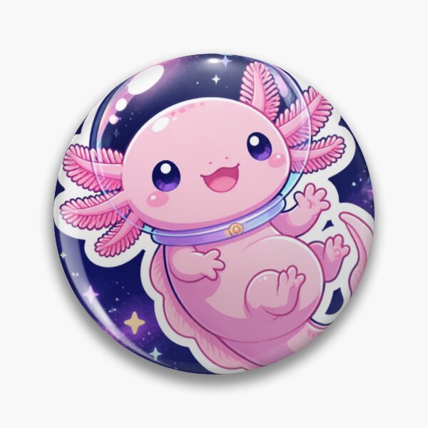 Item preview, Cute Space Astronaut Axolotl Kawaii Galaxy Sticker designed and sold by CagriCreates.